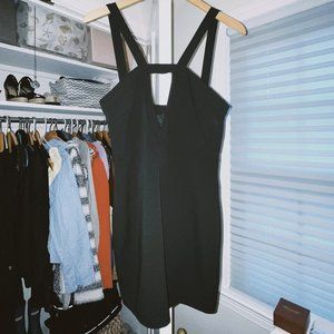 Lovers + Friends Mini Cutout Black Dress
